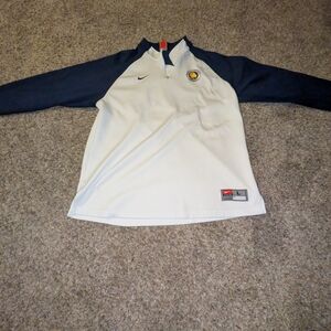 Men's Vintage purple, navy blue, and white TexasA&M University Nike 1/4 size L